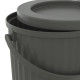 Корзина с крышкой, темно-серый DAMMÄNG 005.599.84