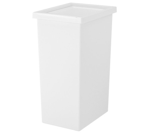 Пластиковая корзина с крышкой, белая FILUR 201.938.99