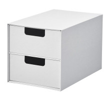 Mini komoda 2 szuflady, biały FJÄDERHARV 105.969.00
