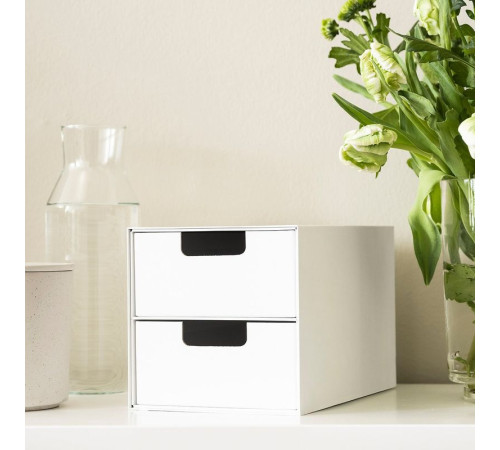 Mini komoda 2 szuflady, biały FJÄDERHARV 105.969.00