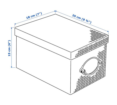 Pojemnik z pokrywką, szary KVARNVIK 704.128.75
