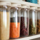 Контейнер для сухих продуктов с крышкой, прозрачный/белый, IKEA 365+ 800.667.23