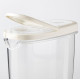Контейнер для сухих продуктов с крышкой, прозрачный/белый, IKEA 365+ 800.667.23
