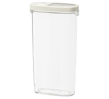 Контейнер для сухих продуктов с крышкой, прозрачный/белый, IKEA 365+ 900.667.08