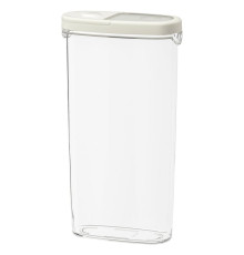 Контейнер для сухих продуктов с крышкой, прозрачный/белый, IKEA 365+ 900.667.08