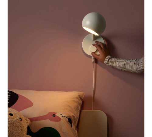 Lampa ścienna LED, można przyciemniać/biały KORVSNÖRE 006.085.45