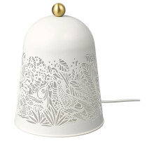 Lampa stołowa LED, biały/kolor mosiądzu SOLSKUR 104.245.17