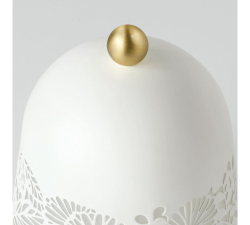Lampa stołowa LED, biały/kolor mosiądzu SOLSKUR 104.245.17