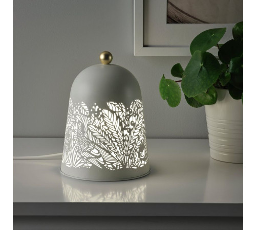 Lampa stołowa LED, biały/kolor mosiądzu SOLSKUR 104.245.17