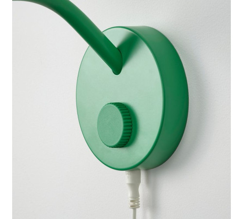 Lampa ścienna LED, można przyciemniać/zielony KORVSNÖRE 406.287.06