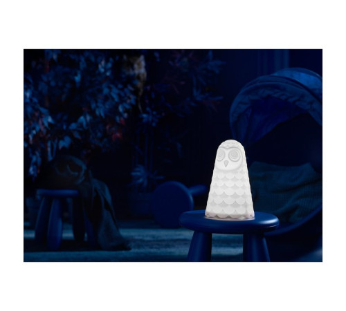 Lampa stołowa LED, biały/sowa SOLBO 603.478.47