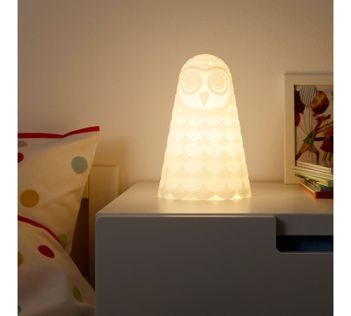 Lampa stołowa LED, biały/sowa SOLBO 603.478.47