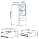 Полка, белый светло-зеленый/с 3 ящиками СМОСТАД / ПЛАТСА 695.446.69