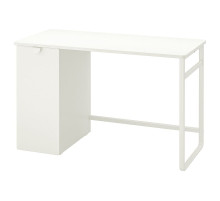 Biurko z wysuwaną szafką, biały LÄRANDE 004.927.95