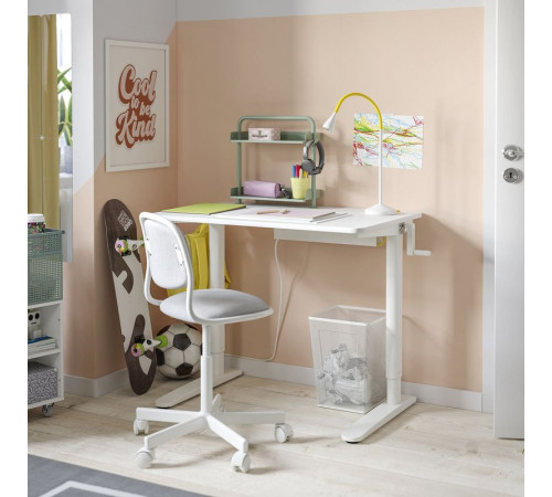 Podstawa sit/stand blatu, biały RELATERA 805.403.06