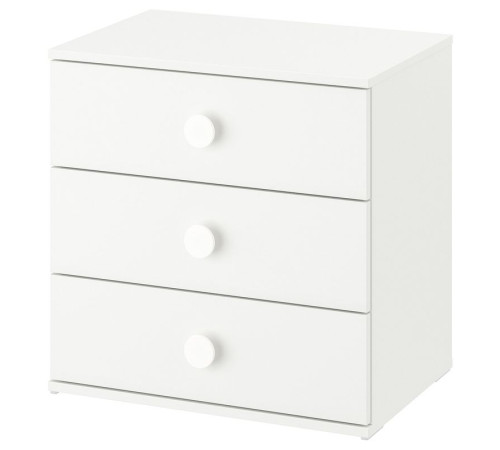 Komoda, 3 szuflady, biały GODISHUS 805.980.95