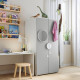 Szafa, biały/szary SMÅSTAD / PLATSA 594.301.40