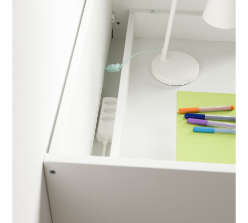 Biurko, biały liliowy/z 2 szufladami SMÅSTAD 795.832.26