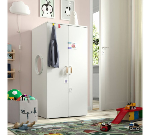 Szafa, biały/biały SMÅSTAD / PLATSA 894.282.73