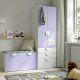 Regał, biały liliowy/z ławką SMÅSTAD / PLATSA 895.441.83