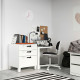 Komoda, 3 szuflady, biały/biały SMÅSTAD / PLATSA 993.875.21