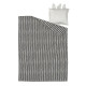 Poszwa na kołdrę i poszewka, czarny biały/zebra NATTHÄGER 405.953.10