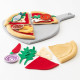 Zestaw do pizzy 24 szt., pizza/wielobarwny DUKTIG 104.235.94