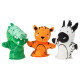 3-elementowy zestaw pacynek, Krokodyl zebra/tygrys wielobarwny NATTHÄGER 205.972.54