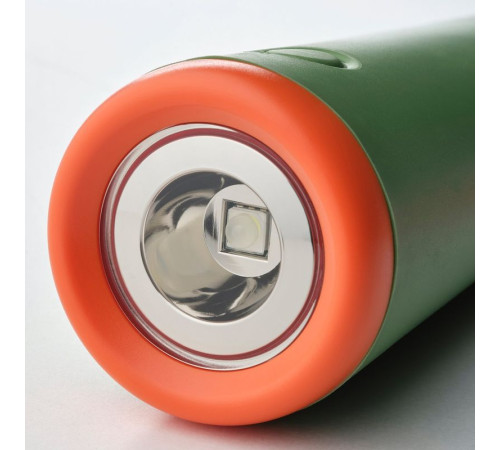 Ręcznie zasilana latarka LED, zielony/pomarańczowy MAJBAGGE 305.573.99