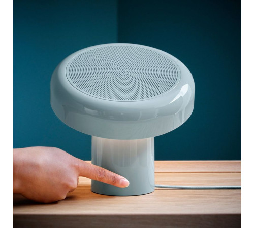 Лампа со встроенным Bluetooth-динамиком, светло-голубая BLOMPRAKT 305.981.49