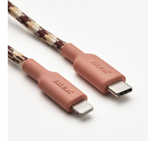 USB-C на Lightning, розовый/бежевый LILLHULT 006.177.00
