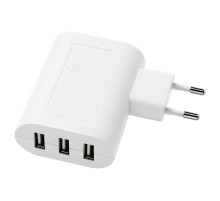 SMÅHAGEL ładowarka USB/ 3 porty, biały