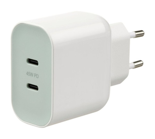 Зарядное устройство с 2 портами USB, мощностью 45 Вт, с функцией быстрой зарядки SJÖSS 805.800.38