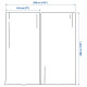 Firanki, 2 szt., beżowy/na taśmie ROSENROBINIA 305.648.56