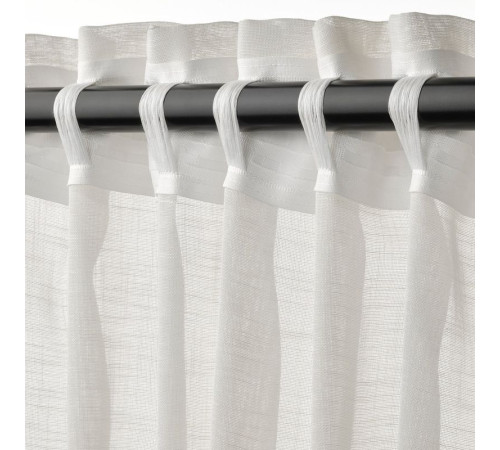 Шторы, 2 шт., белые/с лентой HÄLLEBRÄCKA 705.596.74