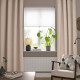 Zasłona, 2 szt., jasnobeżowy/z oczkami SANELA 805.898.78