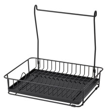 Сушилка для посуды, черная HULTARP 604.487.66