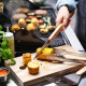 3-częściowy zest przyborów grill, stal nierdz/buk GRILLTIDER 206.137.44