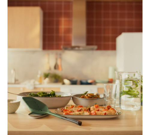 Łyżka cedzakowa, ciemnozielony/antracyt KNORRHANE 505.996.71