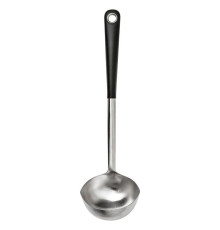 Половник для супа, нержавеющая сталь/черный IKEA 365+ ХЬЭЛТЕ 701.494.65