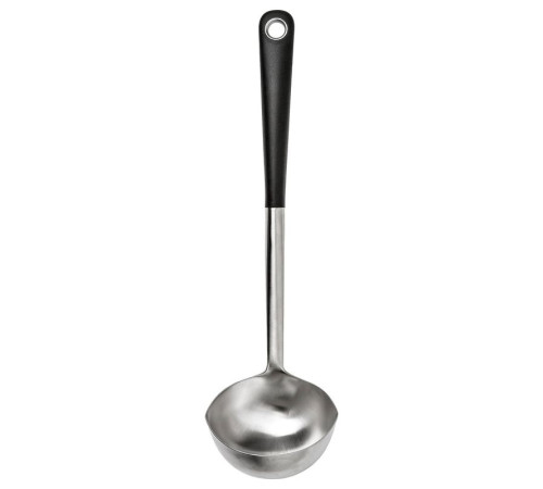 Половник для супа, нержавеющая сталь/черный IKEA 365+ ХЬЭЛТЕ 701.494.65