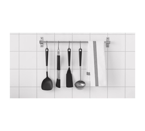 Половник для супа, нержавеющая сталь/черный IKEA 365+ ХЬЭЛТЕ 701.494.65
