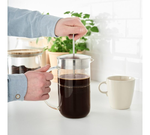 Кофеварка/чайник, прозрачное стекло/нержавеющая сталь IKEA 365+ 205.327.24