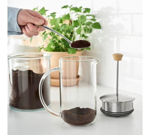 Кофеварка/чайник, прозрачное стекло/нержавеющая сталь IKEA 365+ 205.327.24