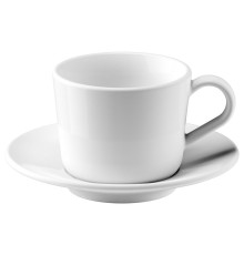 Чашка с блюдцем, белая, IKEA 365+ 702.834.06