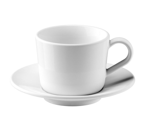 Чашка с блюдцем, белая, IKEA 365+ 702.834.06