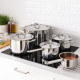 Набор посуды из нержавеющей стали IKEA 365+ из 9 предметов 204.843.32