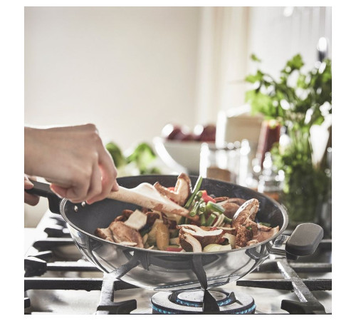 Wok, powłoka zapobiegająca przywieraniu/stal nierdz MIDDAGSMAT 504.636.96