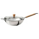 Wok z pokrywką, szkło/stal węglowa buk VARDAGEN 806.048.45