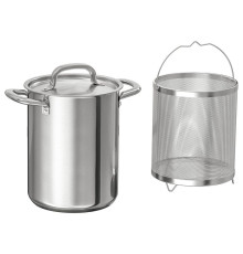 Кастрюля с вставкой, нержавеющая сталь, IKEA 365+ 404.842.94